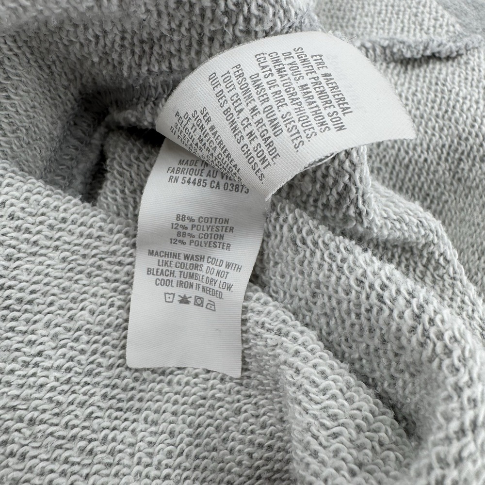 Aerie Sweatshirt Womens Sz L V Neck Pullover Oversized Relaxed Fit Gray Lounge - Picture 5 of 13